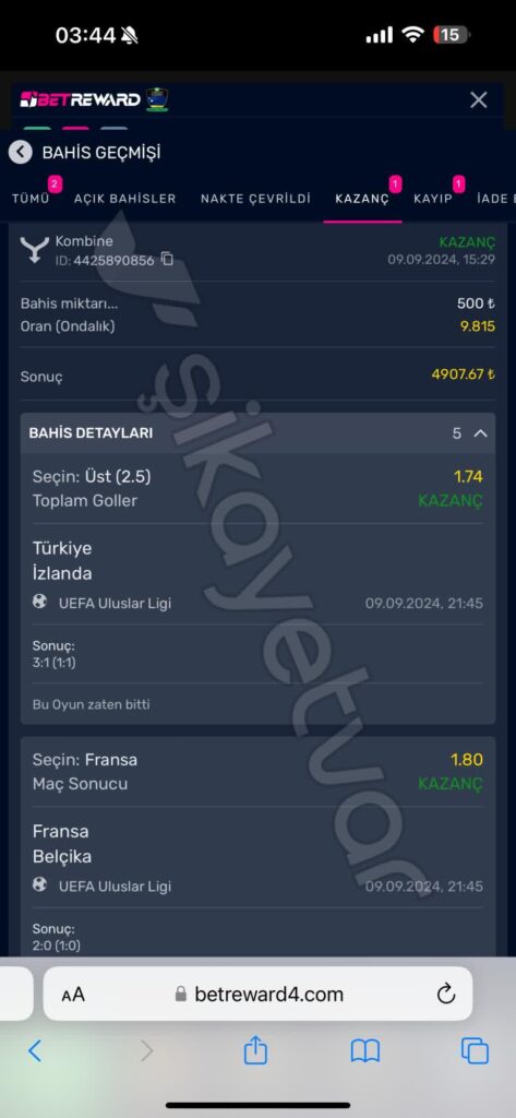Betreward nasıl giriş yapılır