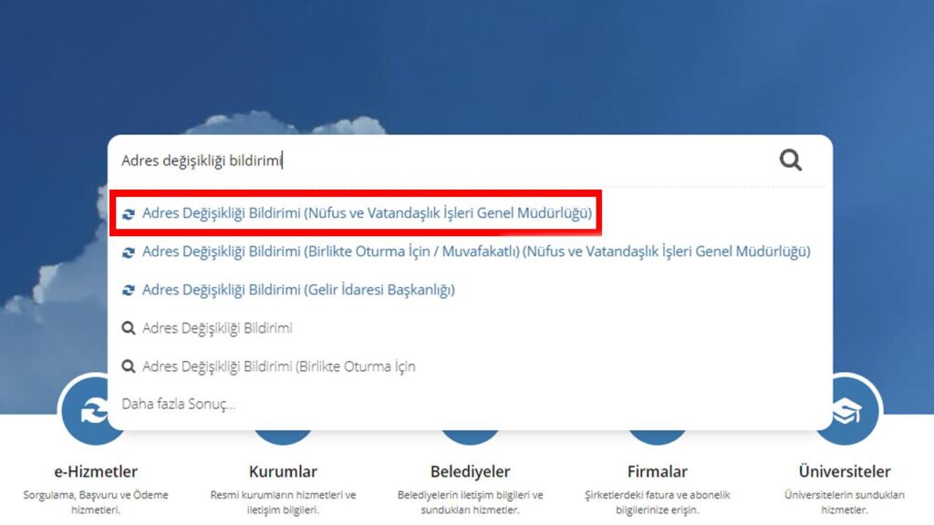 Betreward adres değişikliği